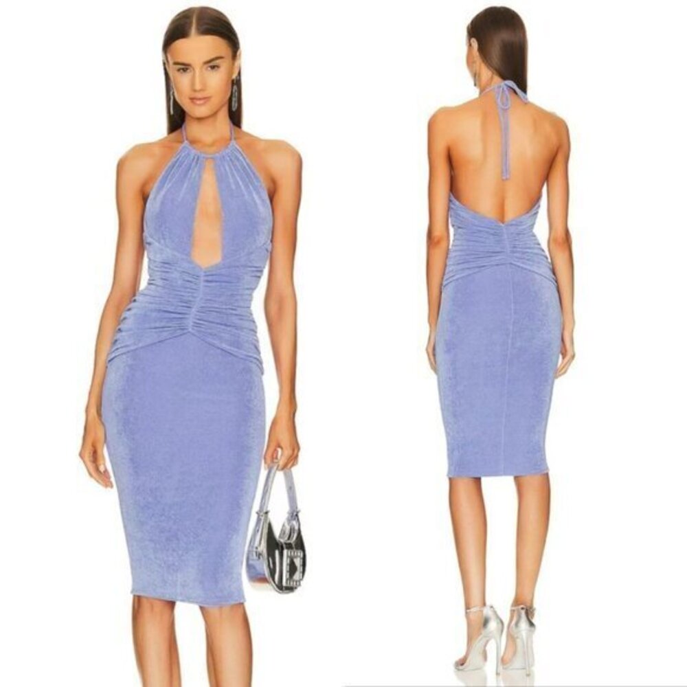 Michael Costello xREVOLVE Carol Dress in Periwinkle Blue